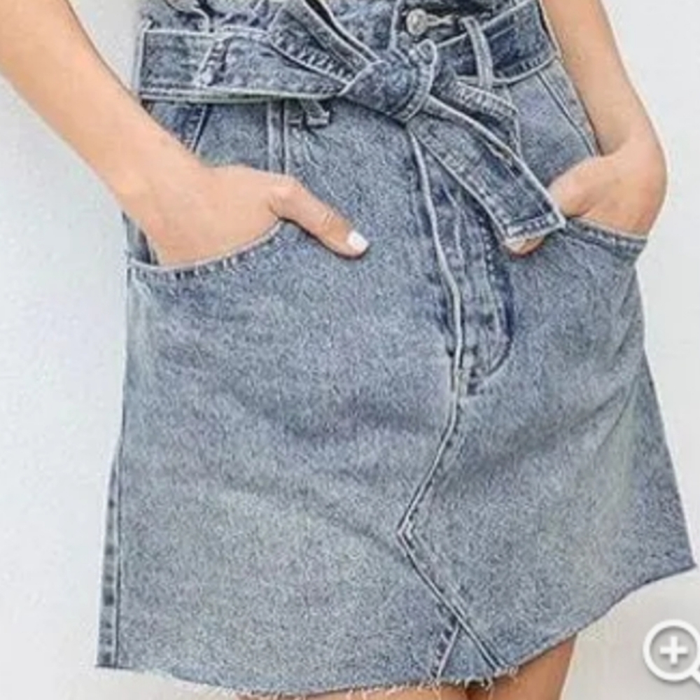 We the Free East of Eden mini denim skirt